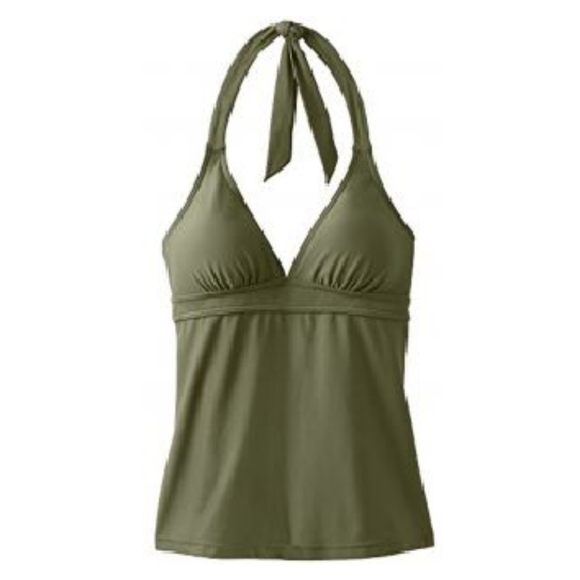 prAna small Lahari Tankini Swim Top Cargo Green - Picture 1 of 11